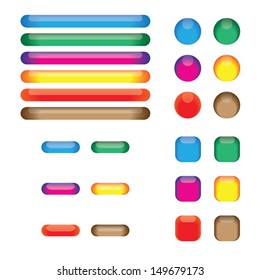 Glossy buttons