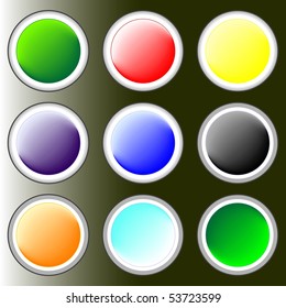 Glossy buttons