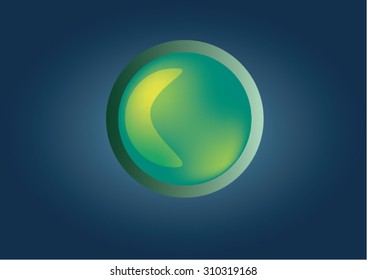 Glossy buttons for business
