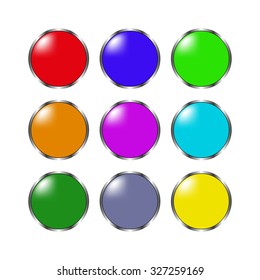glossy buttons - set