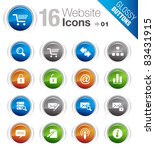 Glossy buttons - Web site and Internet Icons