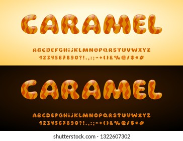 glossy candy font set