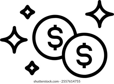 Glossy Cash Flow Background with Shimmering Dollar Signs concept as A glossy background featuring shimmering dollar signs against a sleek surface representing cash flow and financial transactions. The