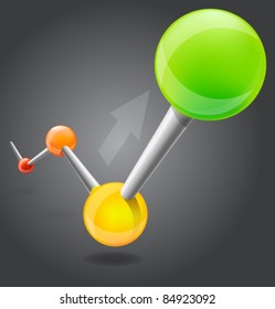 Glossy chart illustration