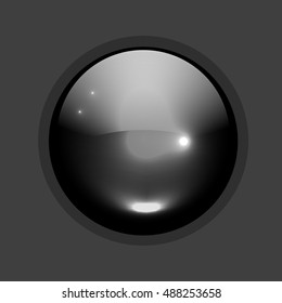 Glossy circle button for your design
