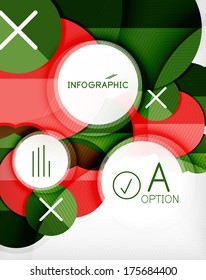 Glossy Kreis geometrische Form Infografik Hintergrund. Für Geschäftsvorträge | Technologie | Webdesign