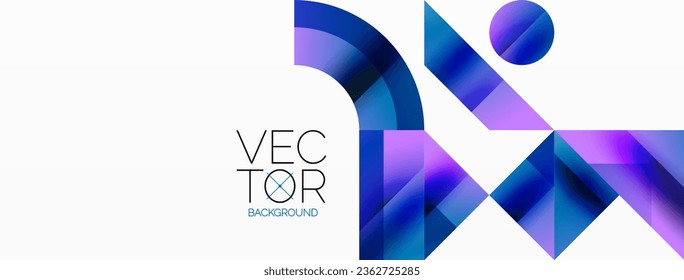 Glossy circle, square, triangle shapes minimalist geometric backdrop. Sleek, contemporary design with a touch of sophistication for digital designs, presentations, website banners, social media posts