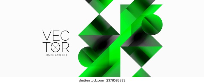 Glossy Kreis, Quadrat, Dreieck Formen minimalistische geometrische Hintergrund. Sleek, zeitgenössisches Design mit einem Hauch von Eleganz für digitale Designs, Präsentationen, Website-Banner, Social-Media-Beiträge