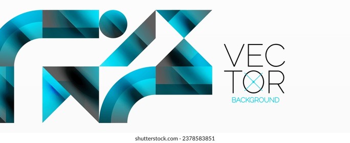 Glossy circle, square, triangle shapes minimalist geometric backdrop. Sleek, contemporary design with a touch of sophistication for digital designs, presentations, website banners, social media posts