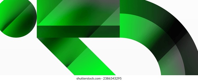 Glossy circle, square, triangle shapes minimalist geometric backdrop. Sleek, contemporary design with a touch of sophistication for digital designs, presentations, website banners, social media posts