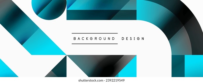 Glossy circle, square, triangle shapes minimalist geometric backdrop. Sleek, contemporary design with a touch of sophistication for digital designs, presentations, website banners, social media posts