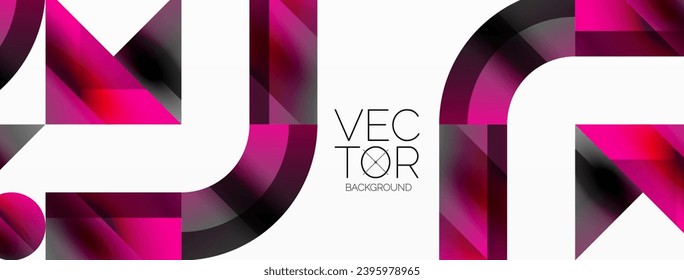 Glossy circle, square, triangle shapes minimalist geometric backdrop. Sleek, contemporary design with a touch of sophistication for digital designs, presentations, website banners, social media posts