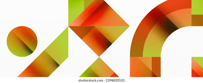 Glossy circle, square, triangle shapes minimalist geometric backdrop. Sleek, contemporary design with a touch of sophistication for digital designs, presentations, website banners, social media posts