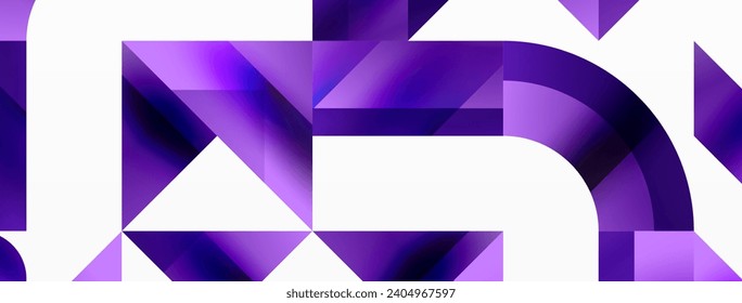 Glossy circle, square, triangle shapes minimalist geometric backdrop. Sleek, contemporary design with a touch of sophistication for digital designs, presentations, website banners, social media posts