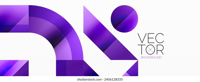 Glossy circle, square, triangle shapes minimalist geometric backdrop. Sleek, contemporary design with a touch of sophistication for digital designs, presentations, website banners, social media posts