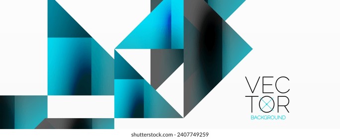 Glossy circle, square, triangle shapes minimalist geometric backdrop. Sleek, contemporary design with a touch of sophistication for digital designs, presentations, website banners, social media posts