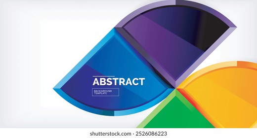 Glossy circles geometric background. Vector Illustration For Wallpaper, Banner, Background, Card, Book Illustration, landing page