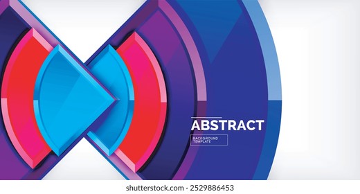 Glossy circles geometric background. Vector Illustration For Wallpaper, Banner, Background, Card, Book Illustration, landing page