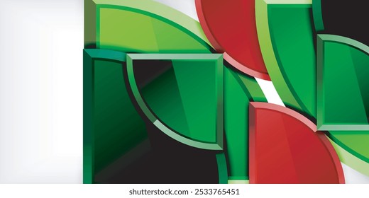 Glossy circles geometric background. Vector Illustration For Wallpaper, Banner, Background, Card, Book Illustration, landing page