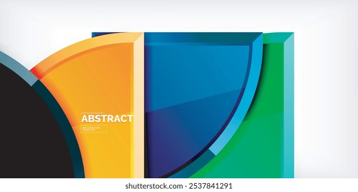 Glossy circles geometric background. Vector Illustration For Wallpaper, Banner, Background, Card, Book Illustration, landing page