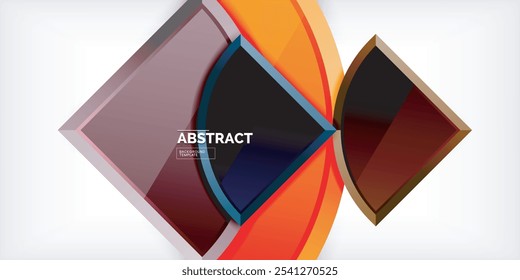 Glossy circles geometric background. Vector Illustration For Wallpaper, Banner, Background, Card, Book Illustration, landing page