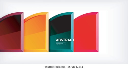 Glossy circles geometric background. Vector Illustration For Wallpaper, Banner, Background, Card, Book Illustration, landing page