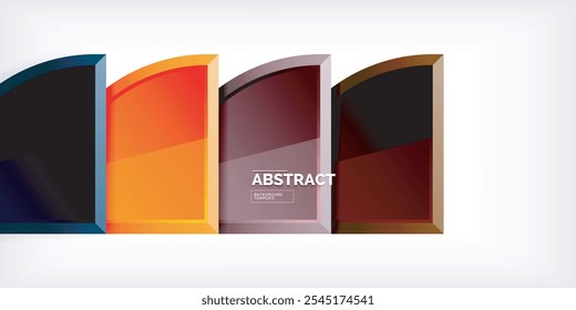 Glossy circles geometric background. Vector Illustration For Wallpaper, Banner, Background, Card, Book Illustration, landing page