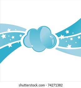 glossy cloud background
