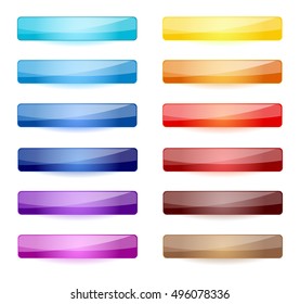 Glossy color buttons
