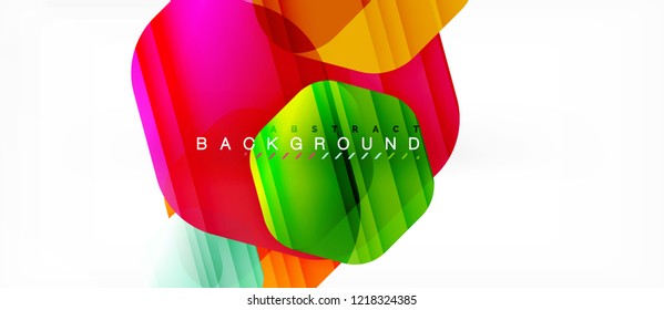 Hexágonos de cor brilhante fundo composição moderna, design de vidro brilhante, vetor