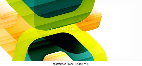 Color brillante hexágono fondo de composición moderna, diseño de vidrio brillante, vector