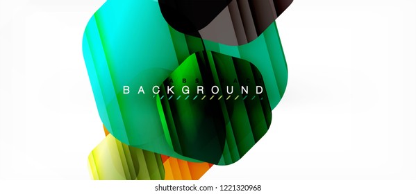Color brillante hexágono fondo de composición moderna, diseño de vidrio brillante, vector