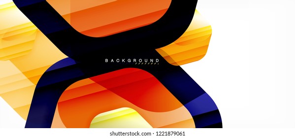 Color brillante hexágono fondo de composición moderna, diseño de vidrio brillante, vector