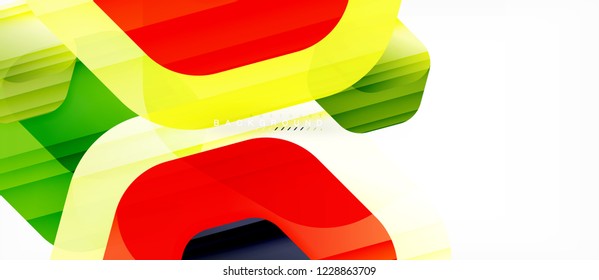 Color brillante hexágono fondo de composición moderna, diseño de vidrio brillante, vector