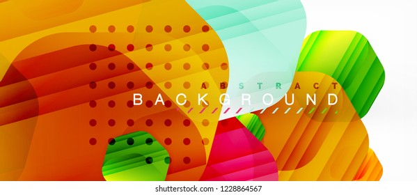 Color brillante hexágono fondo de composición moderna, diseño de vidrio brillante, vector