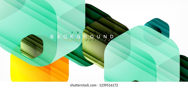 Color brillante hexágono fondo de composición moderna, diseño de vidrio brillante, vector