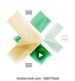 Glossy color realistic arrows. Universal business infographic