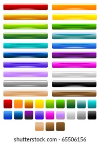 botones brillantes y coloridos