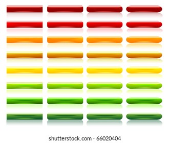 glossy colorful buttons
