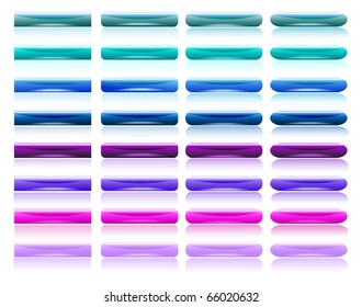 botones brillantes y coloridos