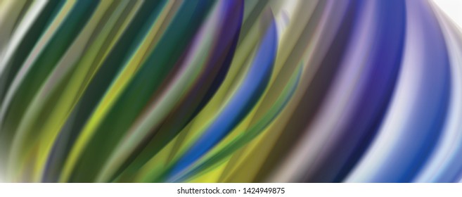 Glossy colorful liquid waves abstract background,, modern techno lines. Vector stripes, motion concept