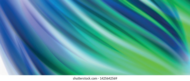 Glossy colorful liquid waves abstract background,, modern techno lines. Vector stripes, motion concept