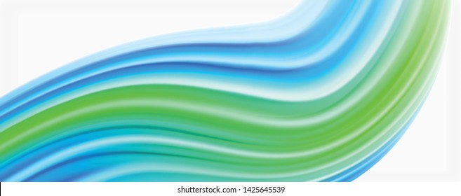 Glossy colorful liquid waves abstract background,, modern techno lines. Vector stripes, motion concept