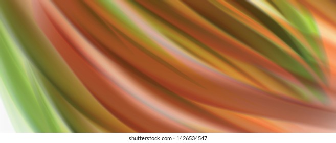 Glossy colorful liquid waves abstract background,, modern techno lines. Vector stripes, motion concept
