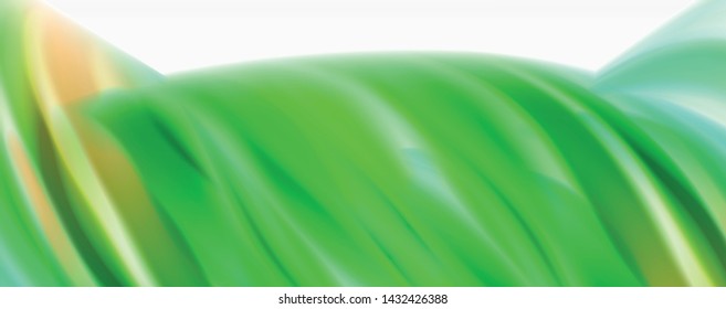 Glossy colorful liquid waves abstract background,, modern techno lines. Vector stripes, motion concept