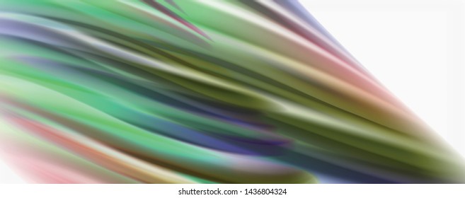 Olas líquidas brillantes y coloridas de fondo abstracto, líneas tecnológicas modernas. Bandas vectoriales, concepto de movimiento