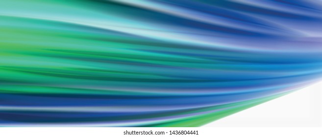 Olas líquidas brillantes y coloridas de fondo abstracto, líneas tecnológicas modernas. Bandas vectoriales, concepto de movimiento