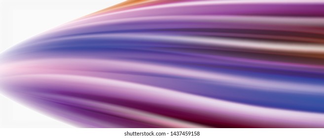 Glossy colorful liquid waves abstract background,, modern techno lines. Vector stripes, motion concept