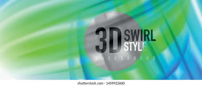 Glossy colorful liquid waves abstract background,, modern techno lines. Vector stripes, motion concept