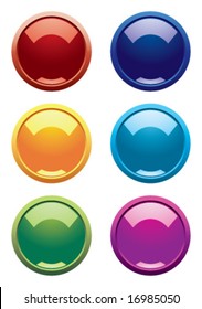 Glossy colorful orbs